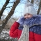 Happy Girl Playing Snowballs in Park - VideoHive Item for Sale
