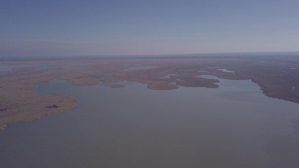 Lake Neusiedl and Ferto-Hansag National Park Aerial