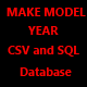 Make Model Year CSV and SQL Database - CodeCanyon Item for Sale