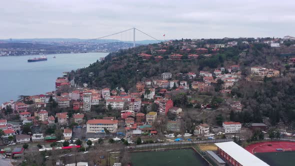 Istanbul Bosphorus Aerial View