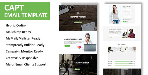 Capt - Multipurpose Responsive Email Template With Online StampReady Builder Access