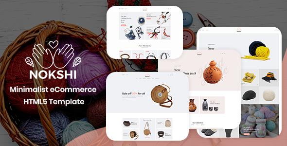 Nokshi - Handmade & Craft Bootstrap4 Template