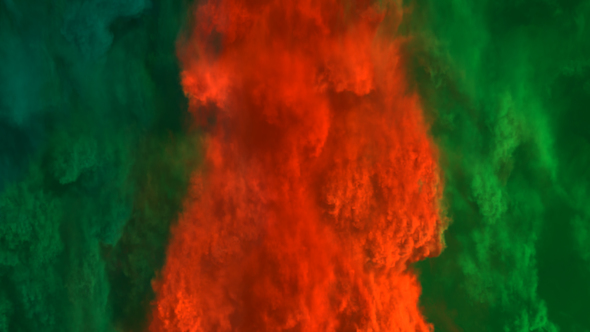 Green and Orange Smoke Transitions alt