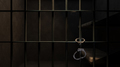 Dimly Lit Prison Cell and Handcuffs - PhotoDune Item for Sale