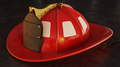 Blank Firefighter Helmet on asphalt - PhotoDune Item for Sale