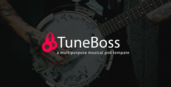 TuneBoss - Music & Portfolio PSD Template