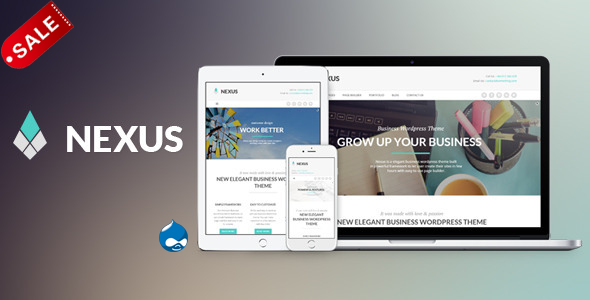Nexus - elegancki motyw biznesowy Drupal 7.6