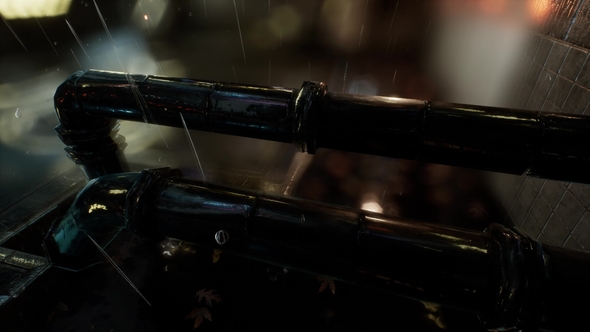 Urban Scene at Rainy Night alt