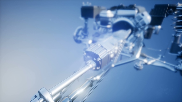 Detailed Car Engine and Other Parts alt