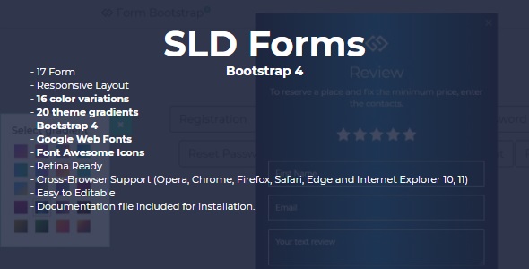 SLD Forms Bootstrap 4