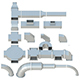 Ceiling Ventilation - 27 3D models - 3DOcean Item for Sale