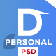 Devzan - Minimal Personal Portfolio PSD Template - ThemeForest Item for Sale