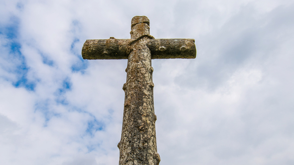Tall Old Wooden Cross