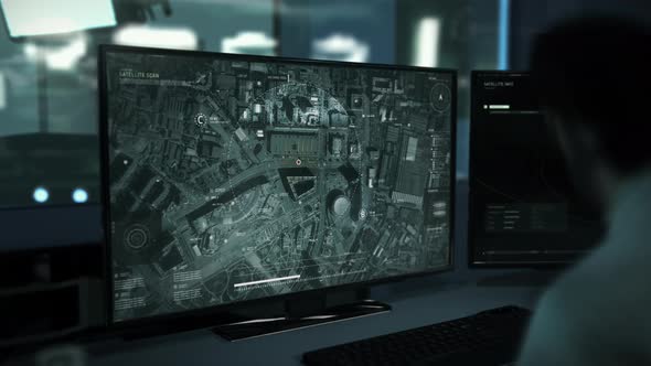 Tracking Radar Used By Spy Intelligence Agent To Investigate City District alt