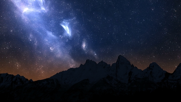 Night Sky in the Mountains