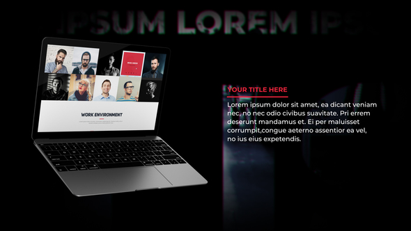Stylish Laptop Website Promo alt