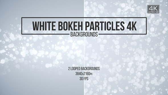 White Bokeh Particles