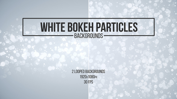 White Bokeh Particles