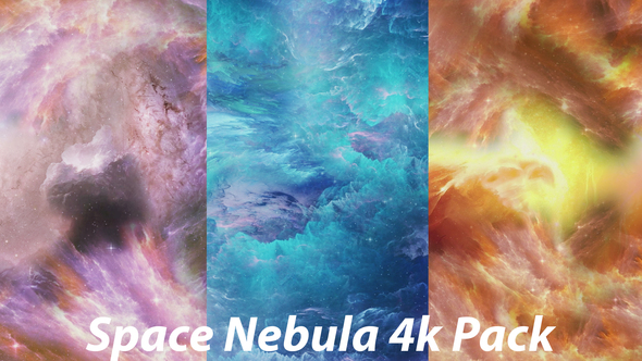 Colorful Space Nebula in the Vast Space alt