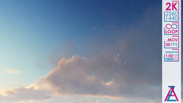 White Cumulus Clouds in the Blue Sky alt