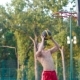 A Player in Streetball Makes a Slam Dunk - VideoHive Item for Sale