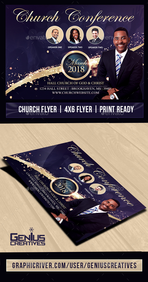 Giving Praise Church Flyer V2