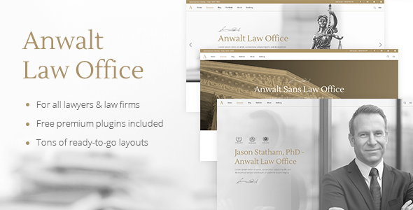 Anwalt – Law Firm and Lawyer Theme