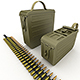 Ammunition boxes for machine gun - 3DOcean Item for Sale