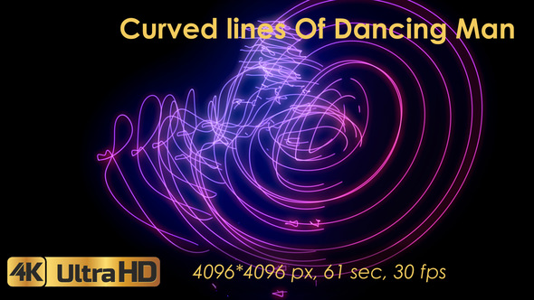 Curved Lines Of Dancing Man