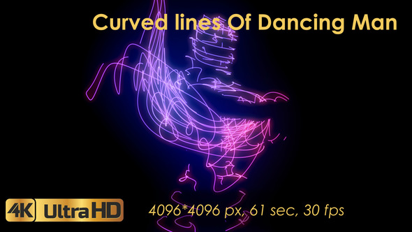 Curved Lines Of Dancing Man