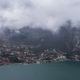 Looking Down Over the Beautiful Bay of Kotor and Risan Town - VideoHive Item for Sale