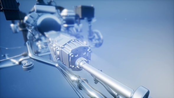 Detailed Car Engine and Other Parts alt