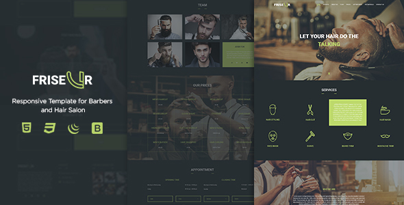 FRISEUR - Responsive Template for Barbers and Hair Salon