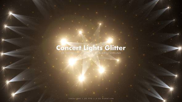 Golden Concert Lights Glitter 21