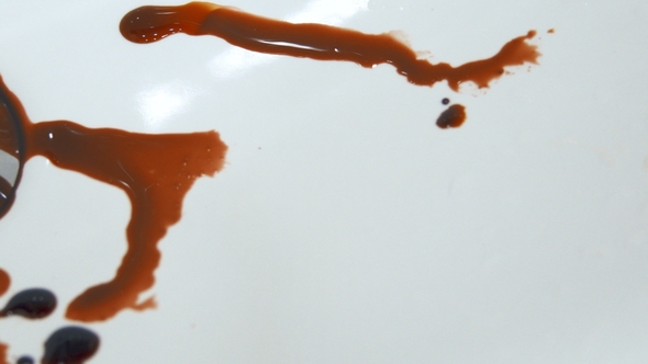 Panning Shot of Blood Pooling in Sink