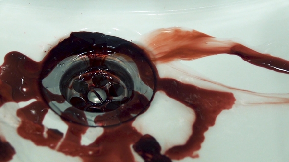 Washing the Blood in the Sink in
