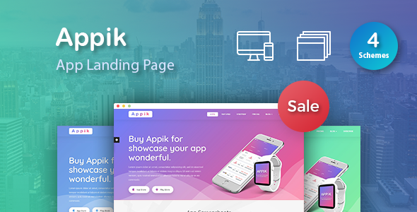 Appik - App Landing Page HTML5