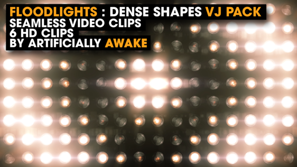 Floodlights - Dense Shapes - Event Visuals / VJ Loops