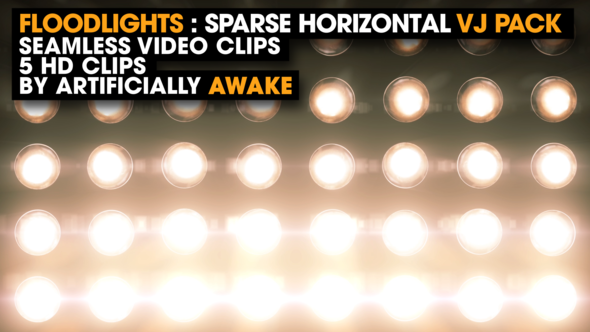 Floodlights - Sparse Horizontal - Event Visuals / VJ Loops