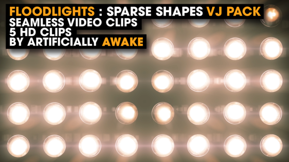 Floodlights - Sparse Shapes - Event Visuals / VJ Loops