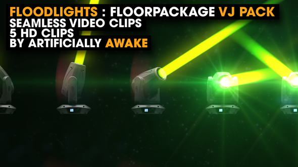 Floodlights - Floorpackage - Event Visuals / VJ Loops