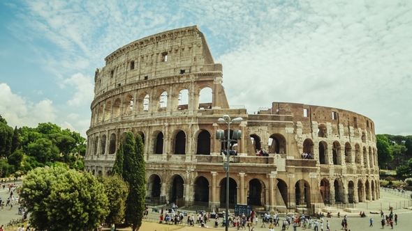 The Famous Colosseum, a Popular Place Among Tourists Around the World