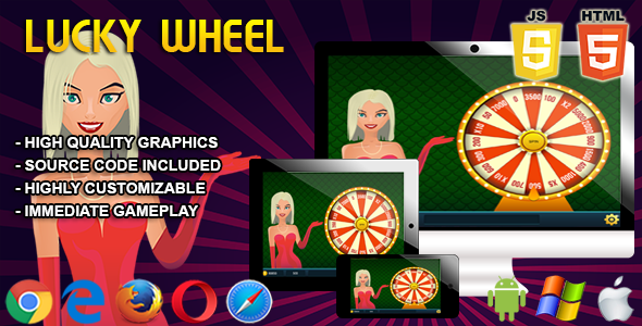 Lucky Wheel - gra kasynowa HTML5