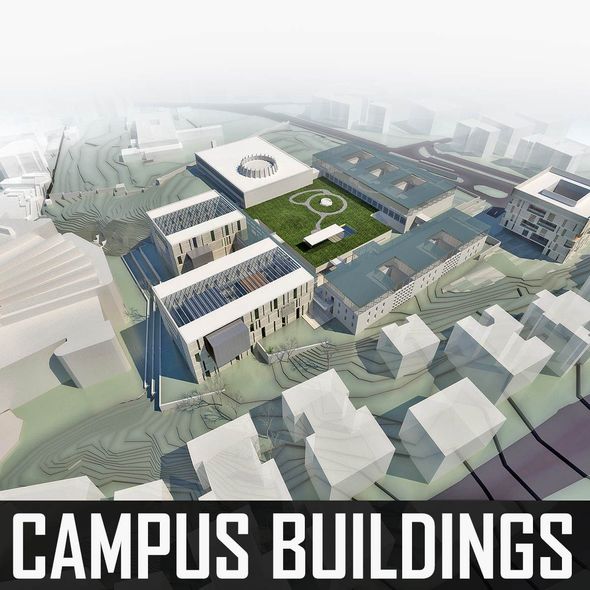 Campus Buildings Set 01