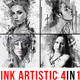 Ink Artistic - 4in1 Photoshop Actions Bundle - GraphicRiver Item for Sale