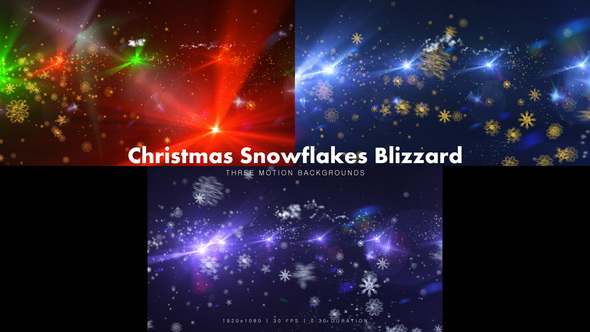 Christmas Snowflakes Blizzard