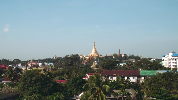 Shwedagon Pagoda in Myanmar