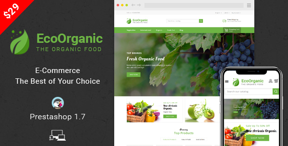 EcoOrganic - Prestashop 1.7 Responsive Theme