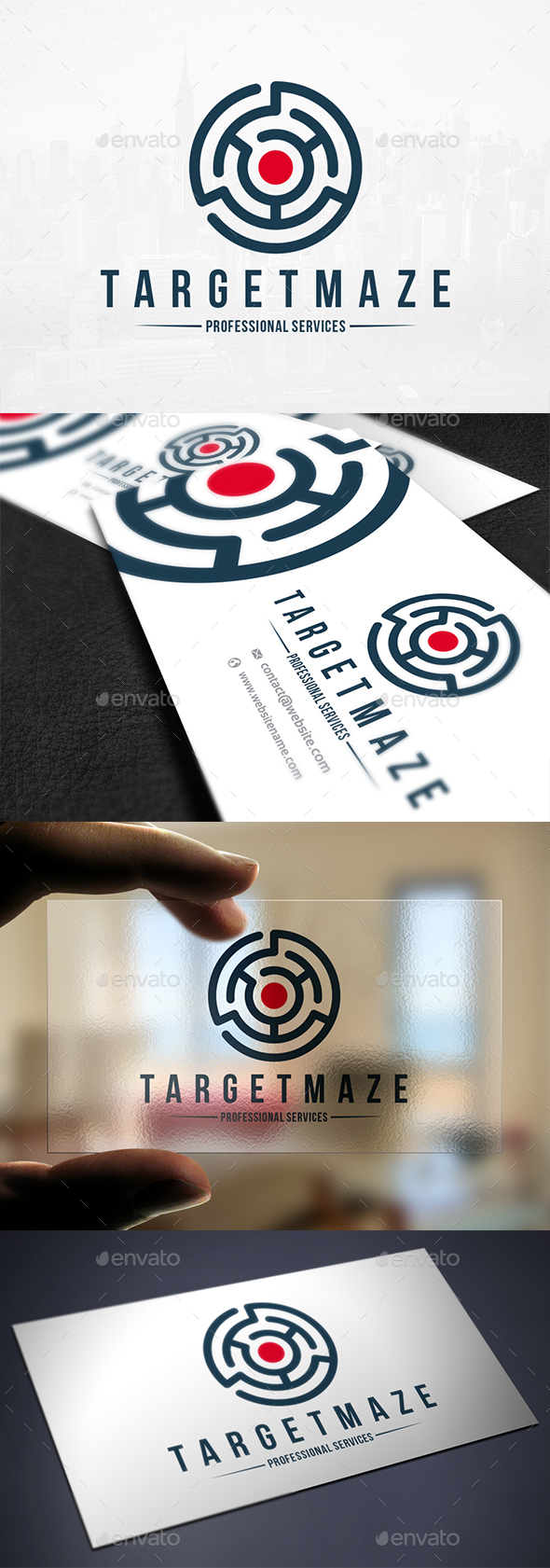 Target Maze Logo Template