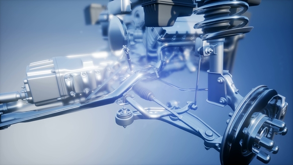 Detailed Car Engine and Other Parts alt